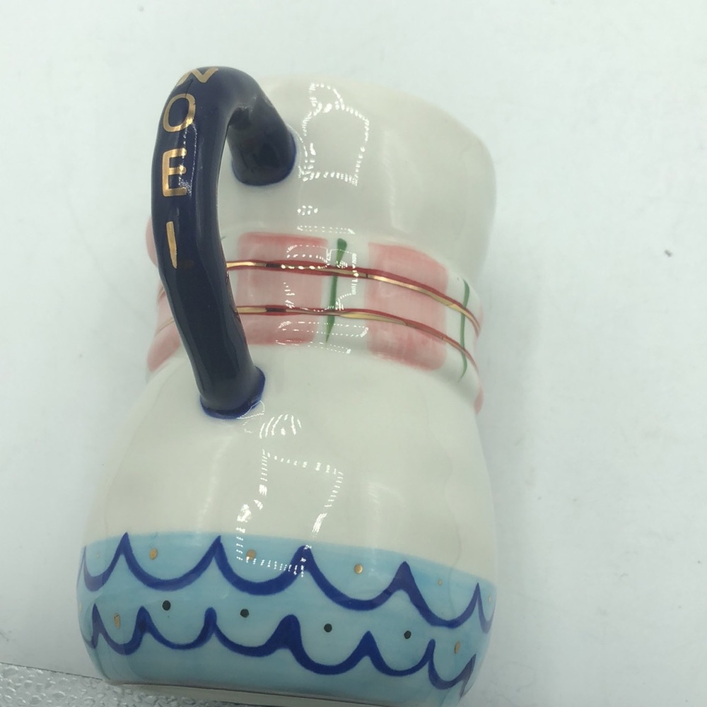 Anthropologie BIRCANFOX Joyeux Noel Snowman Mug 18oz Coffee Latte Cocoa - Picture 7 of 12